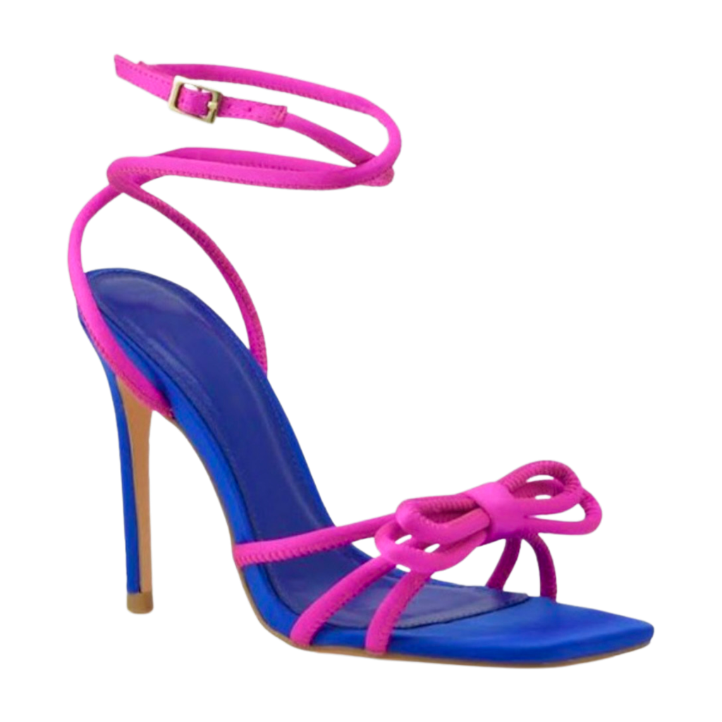 Pink Blue Gemma Bow Heels James Ascher