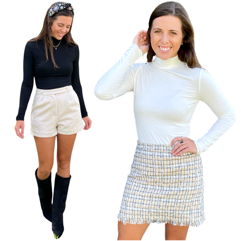 Black or White Butter SOFT Knit Tanya Tops