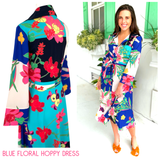 Blue Floral Hoppy Dress