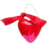 Valentines 5.5” Paper Mache Decoupage, Handmade by Non Profit Employing Special Needs Artisans