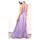 Lavender Smocked Waist & Neck Maxi Dress