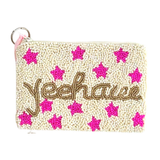 Hand Beaded KEYCHAIN & WALLET Combo in 7 STYLES!