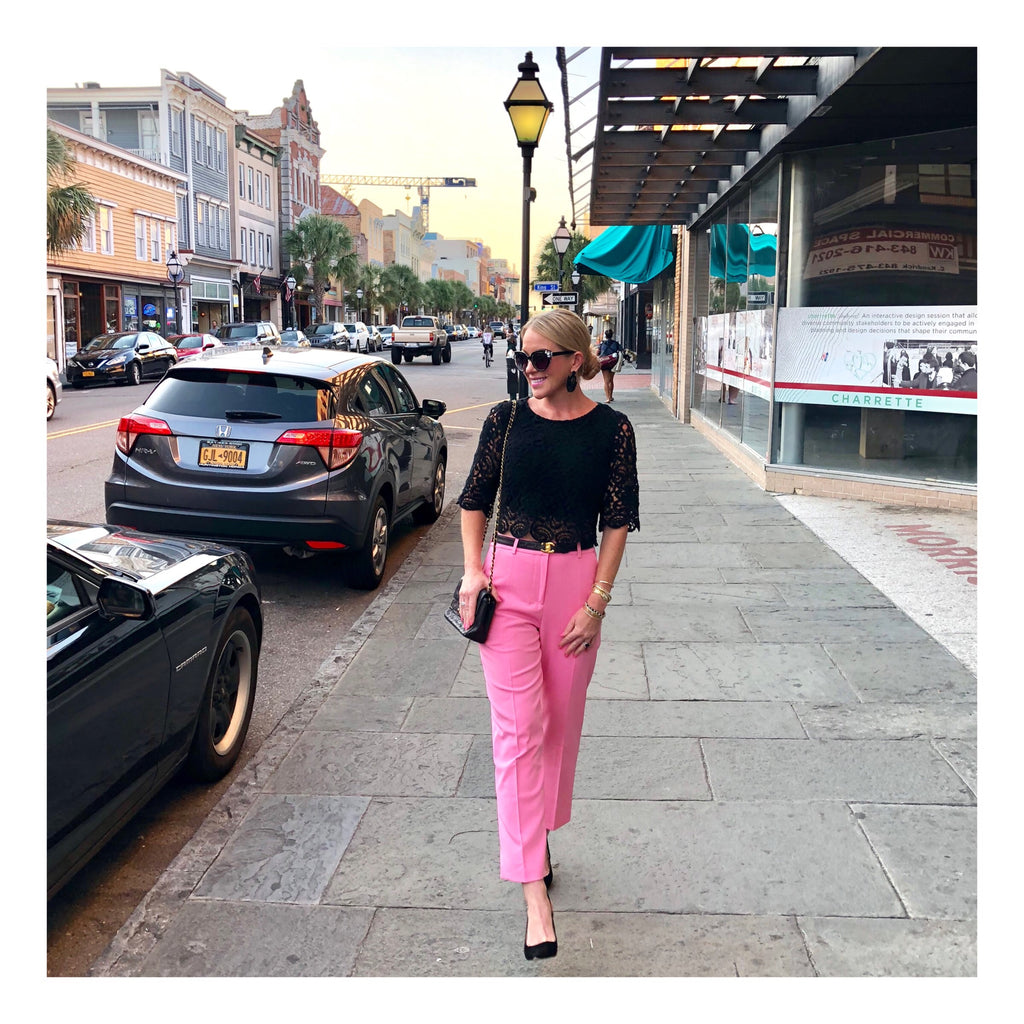 Phase Eight Eira Cigarette Trousers, Pale Pink at John Lewis & Partners