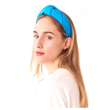 French Blue, Yellow, Ivory or Pink Woven Top Knot Headband
