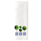 SCALLOPED Monkey or Topiary Kitchen or Guest Towel