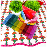 Hand Beaded Glass Bead Seed Top Knot Headbands