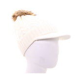 Cable Knit Beanie Pom Pom Hat