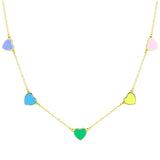Turquoise & Hearts Layering Necklaces
