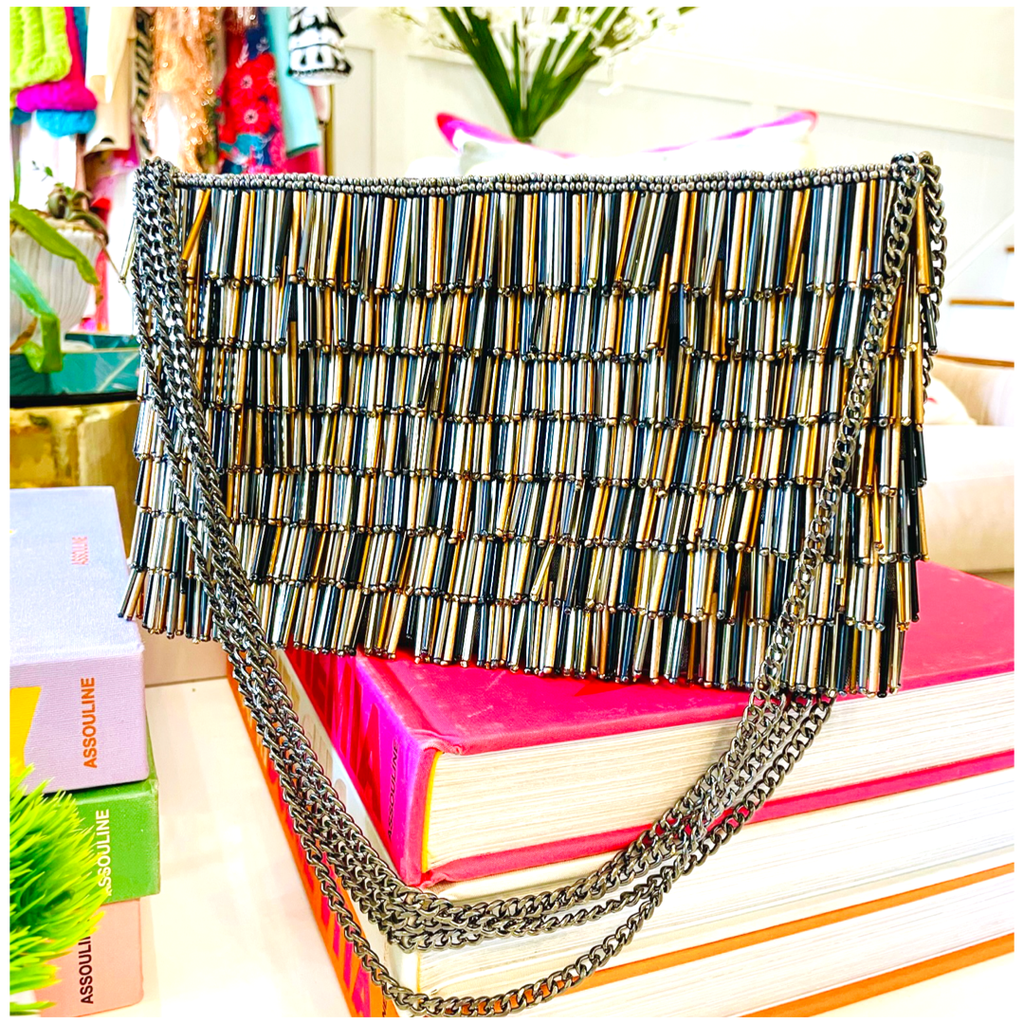 Women's Embroidered Fashion Clutch And Purse Handbag 9 Inch Black :  Amazon.in: Fashion