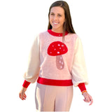 Geraldine Fuzzy Mushroom Sweater