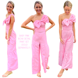 Baby Pink Bow Detail Shelmore Pant Set (sold separately)