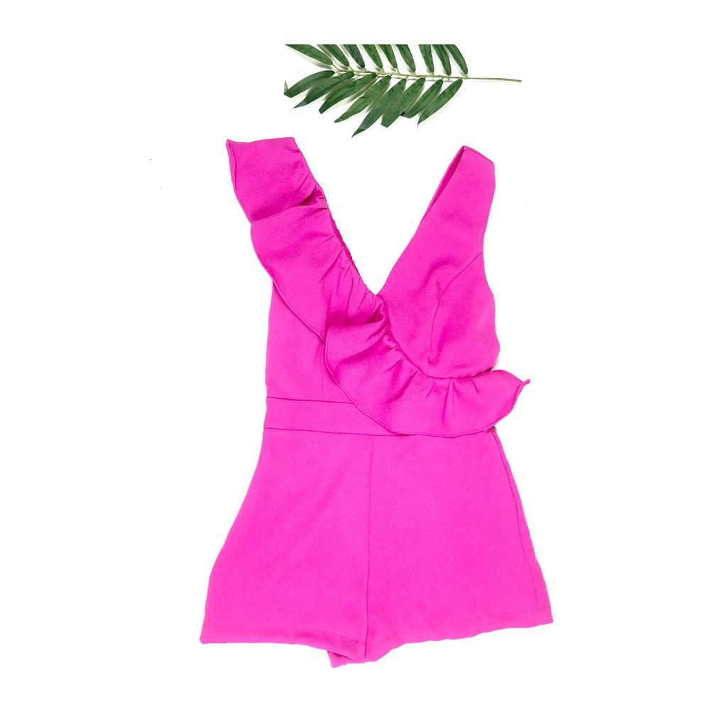 Bubblegum Pink Fringe Romper – Punchy Blonde LLC